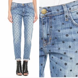 Current/Elliot Polka Dot Jeans 28